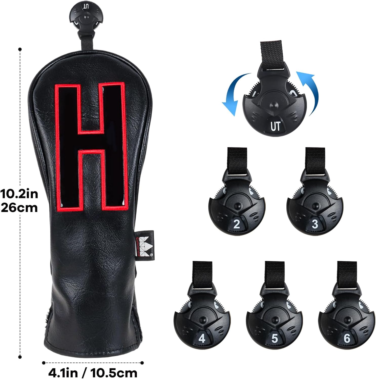 Craftsman Golf Synthetic Leather Soft Golf Club Headcover Cover for Woods and Driver Hybrids