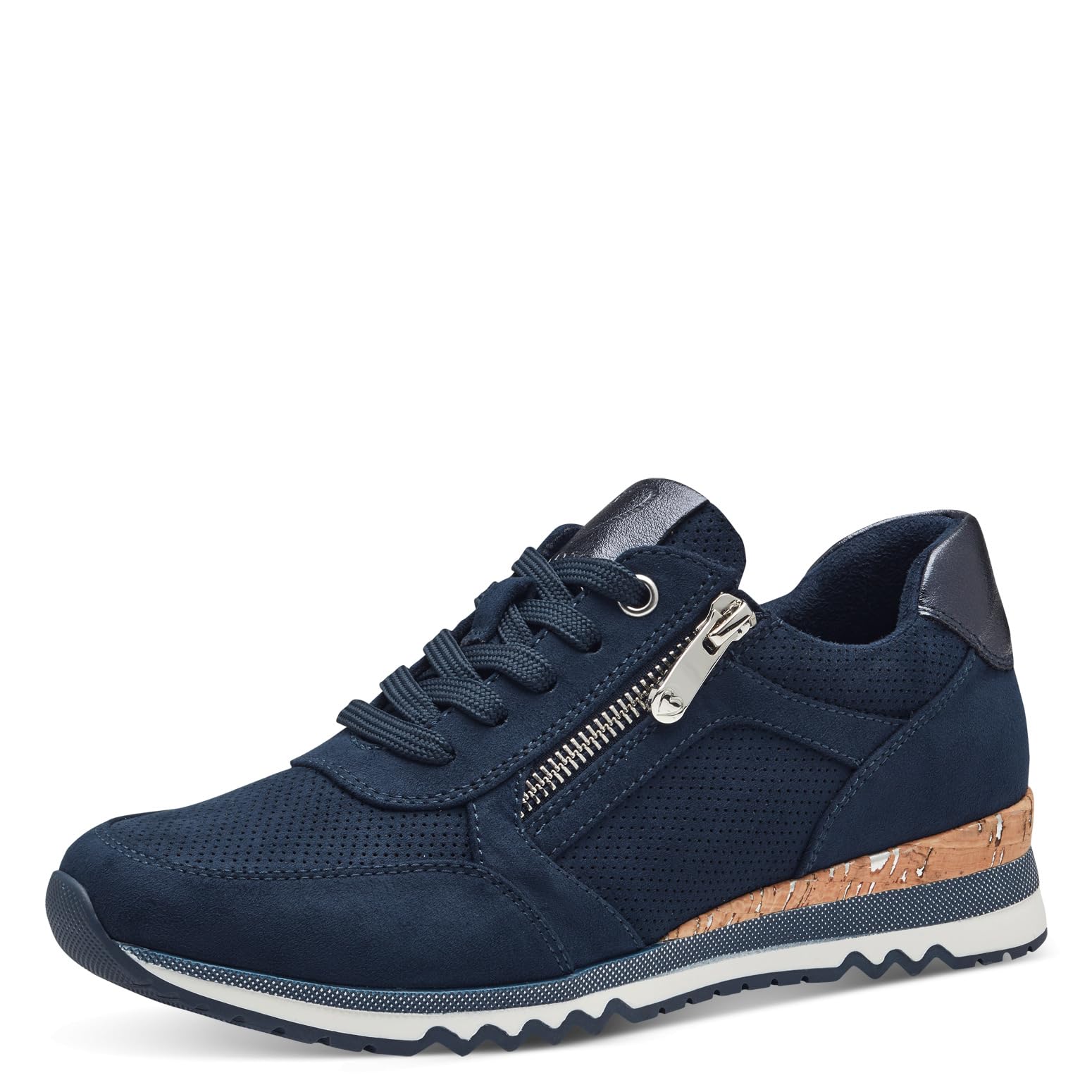 MARCO TOZZI Women's 2-23781-41 Sneaker, Navy Comb, 3.5