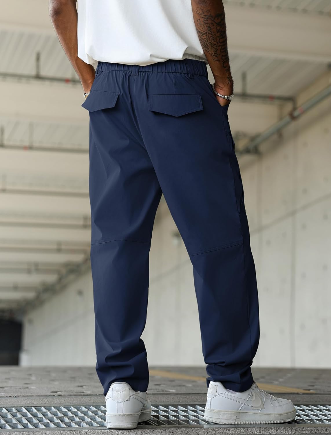 ZAFUL Men's Outdoor Cargo Hiking Pants Tactical Pants Lightweight Work Pants with 6 Pockets - Image 3