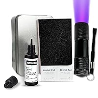 Vista 1 de EDSRDXS - Kit de pegamento de soldadura y unión UV, kit de resina UV con luz UV de 3 W, secado rápido e impermeable, pegamento de soldadura