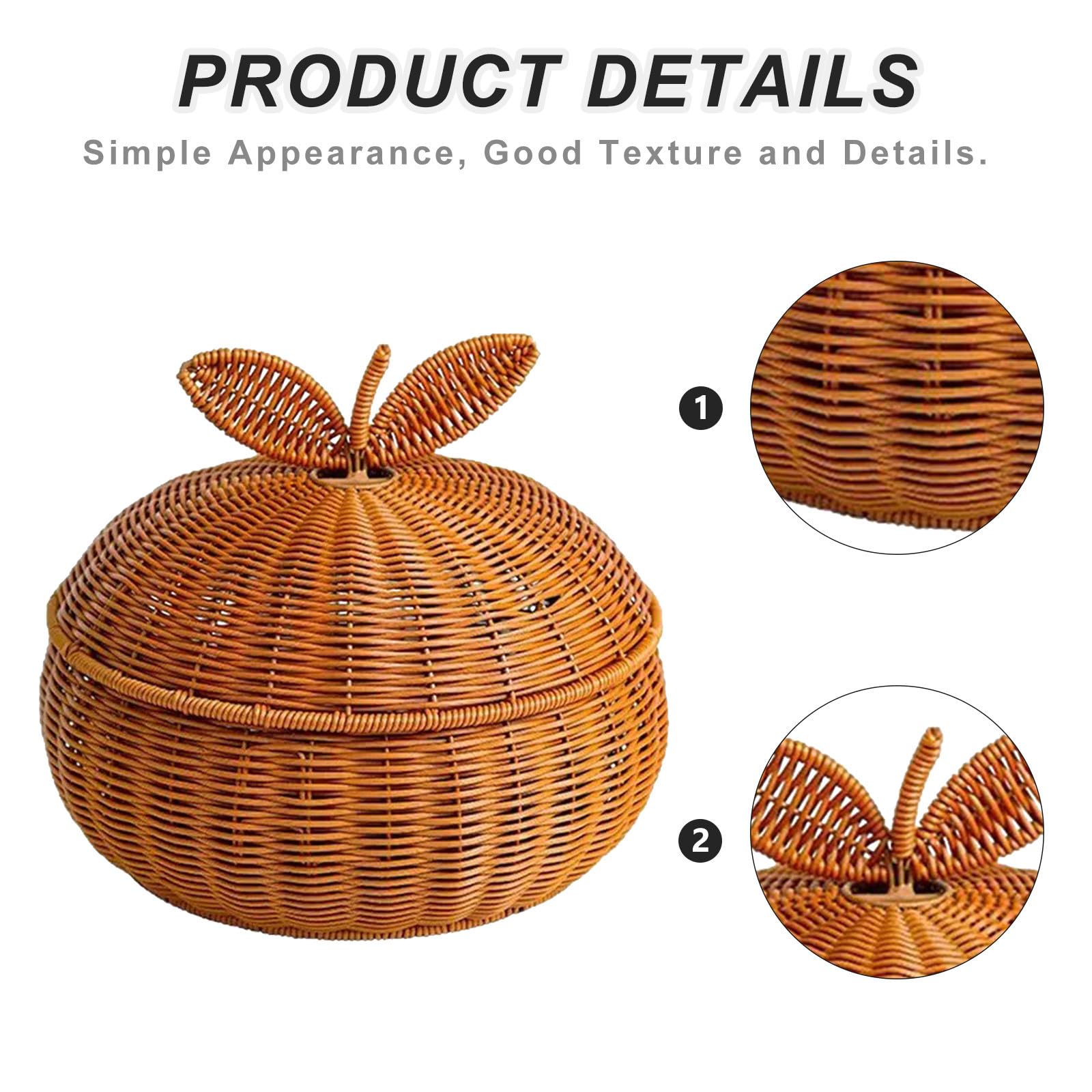 Cesta de Almacenamiento Versátil de PP Marrón con Diseño Nórdico Elegante y Forma Redonda para Pan y Snacks en Viajes o Baño