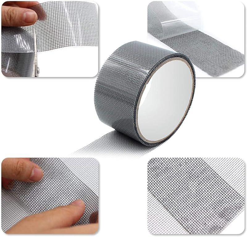 A2ZWORLD Szúnyóghálójavító Szalag Öntapadós 5cm x 200cm Fekete