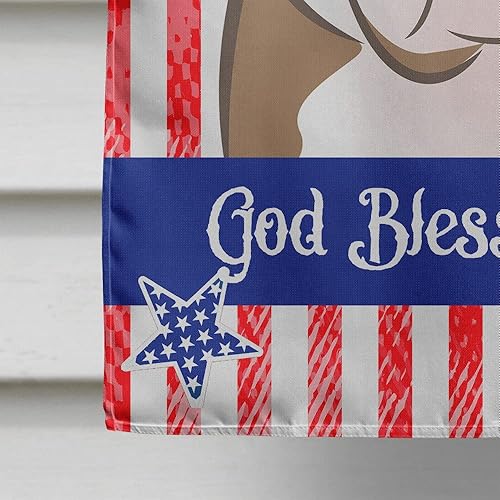 Vista 143 de Caroline's Treasures BB2171GF American Flag and Border Collie Garden Flag Mailbox Flag Decorative Yard Flag Banner Outside Patio Artwork Yard Flower