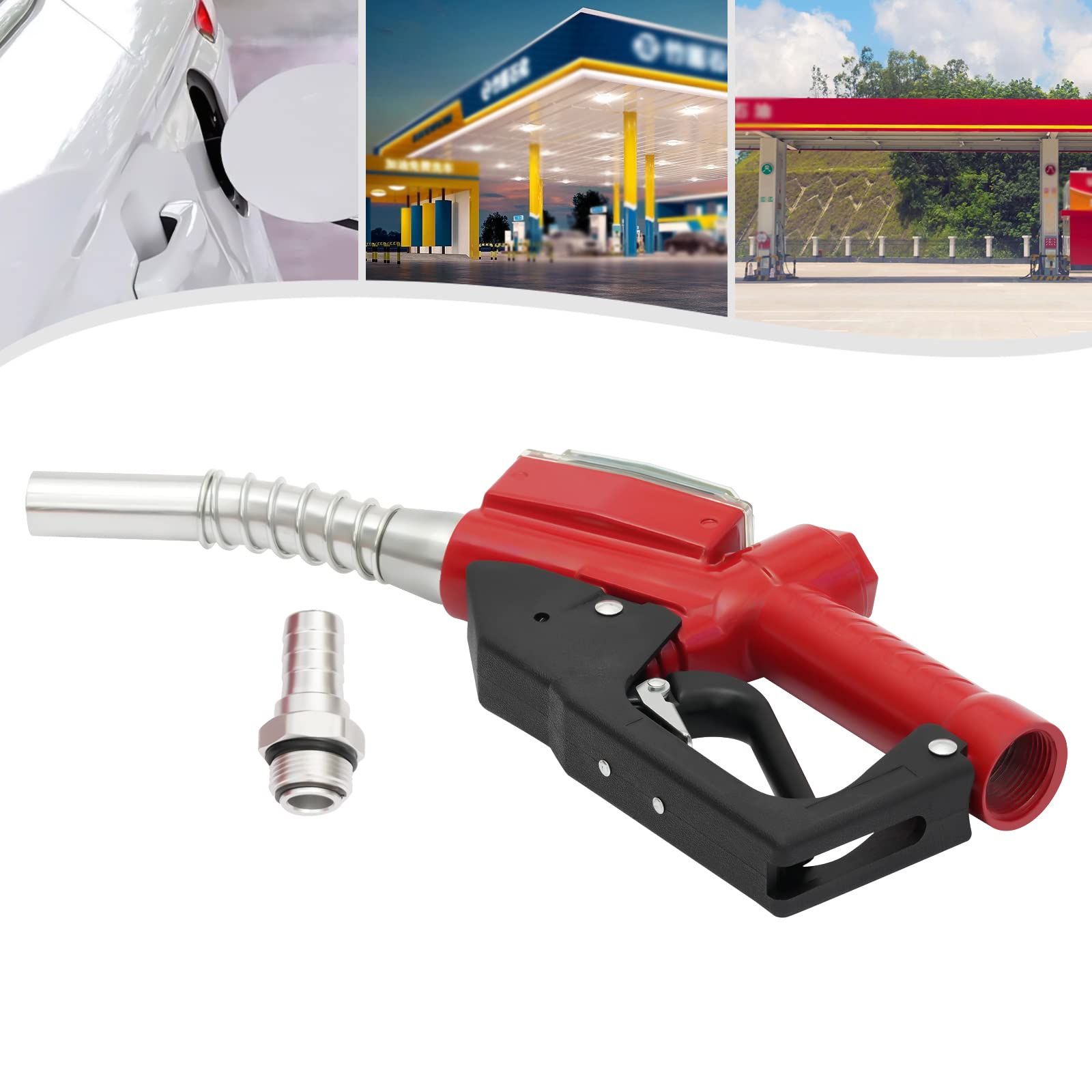 Automatyczny pistolet na dystrybutor oleju, stop aluminium, automatyczny pistolet na paliwo z elektronicznym wyświetlaczem