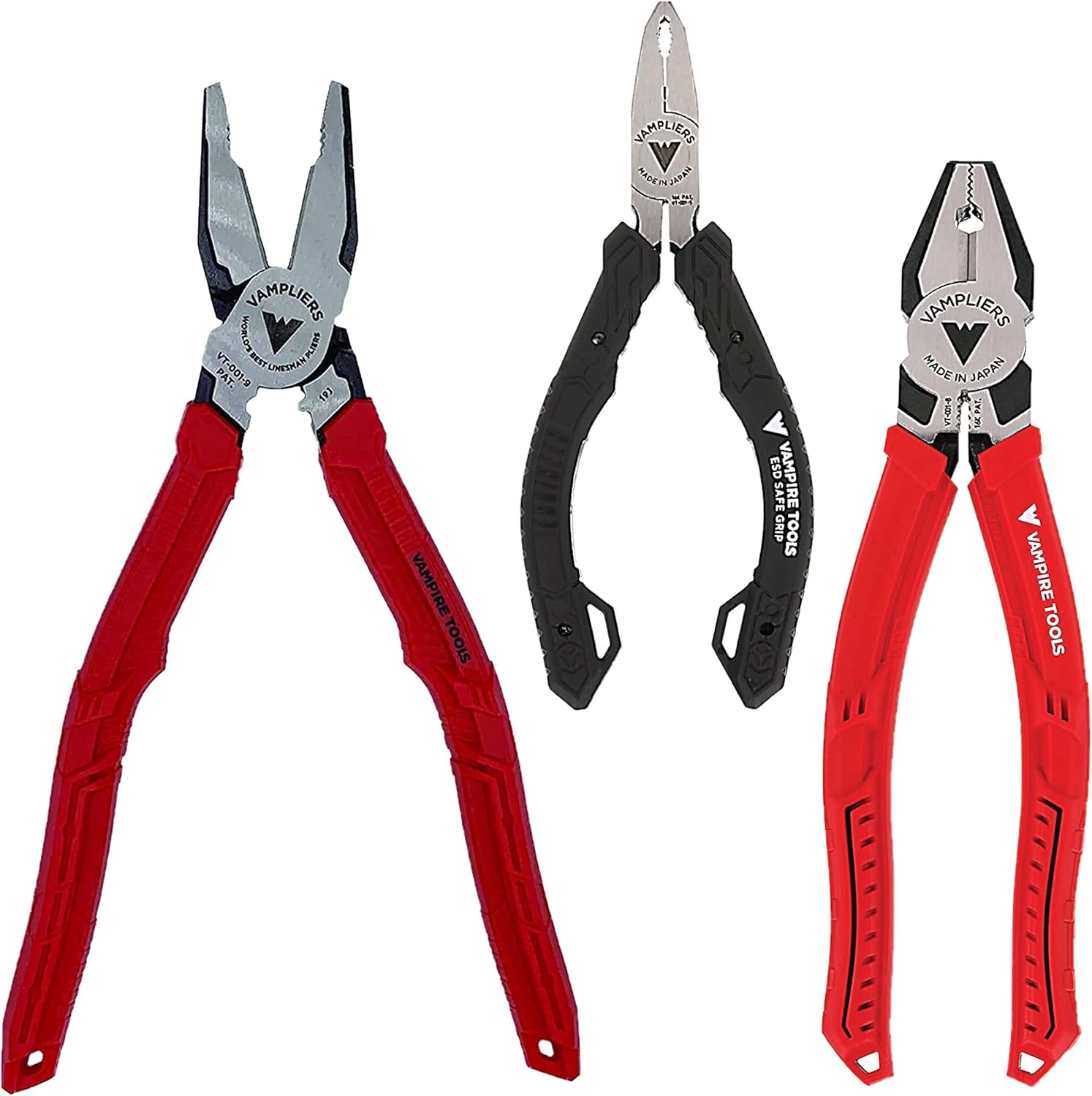 8" Linesman and 5" Mini Screw Extraction Pliers + 9" Linesman Bundle