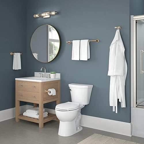 Miniatura 5 de Delta Faucet Stryke - Toallero de 24 pulgadas, bronce champán, accesorios de baño, 77624-CZ