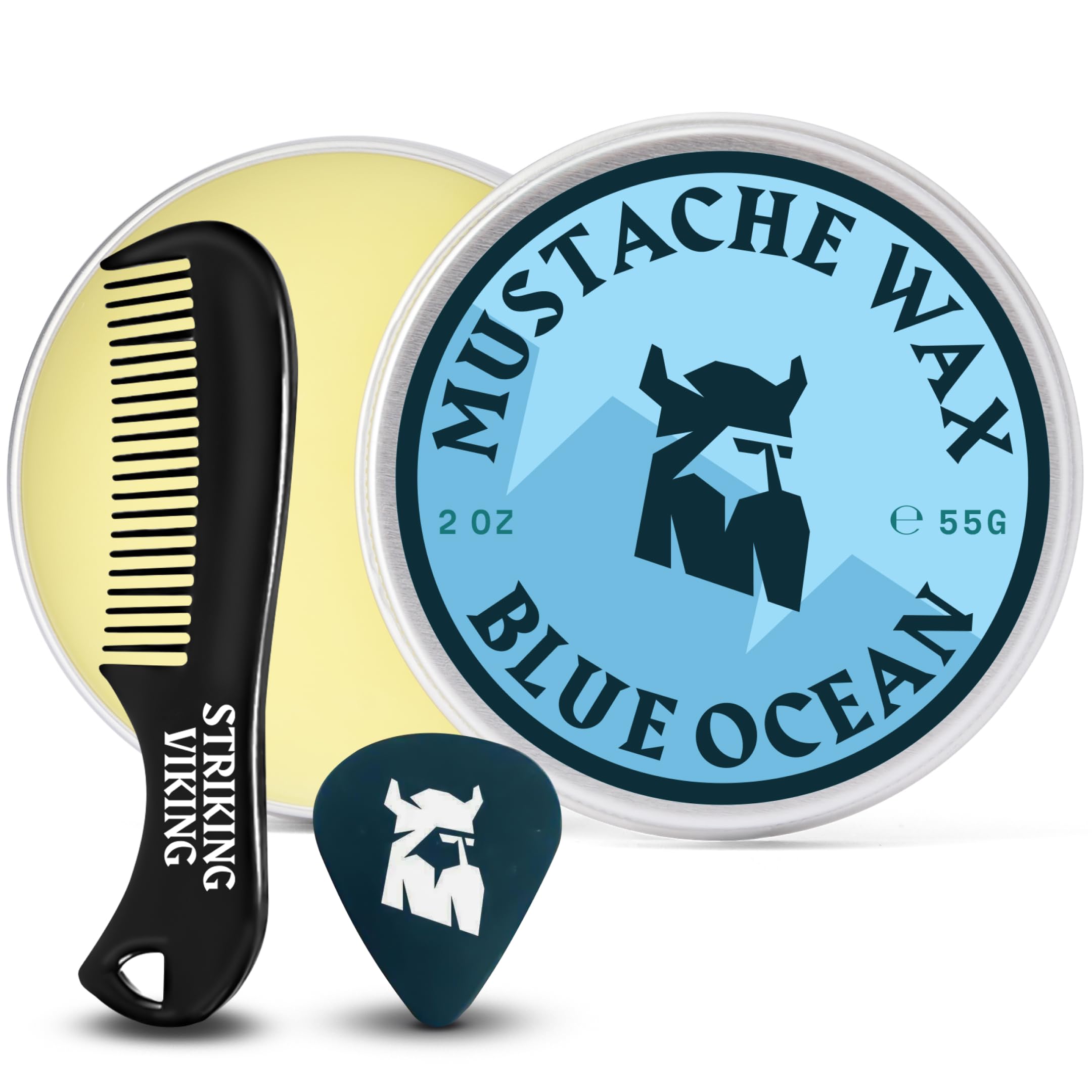 Viking Mustache Wax Kit - Strong Hold & Sandalwood -11