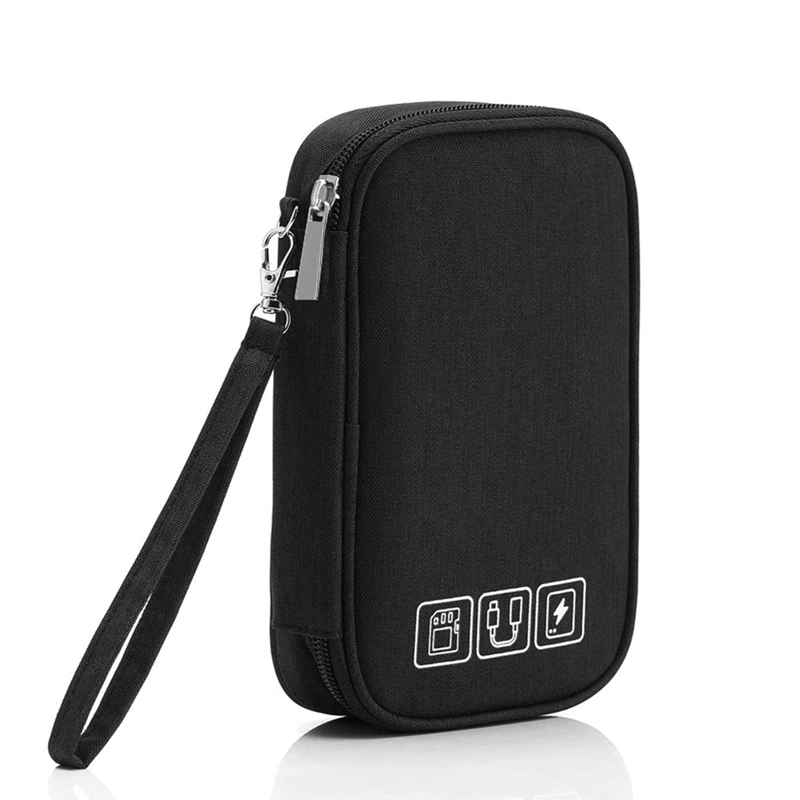 Amazon.co.jp: 収納ポーチ 三層式 大容量 PC周辺小物 ガジェットポーチ 