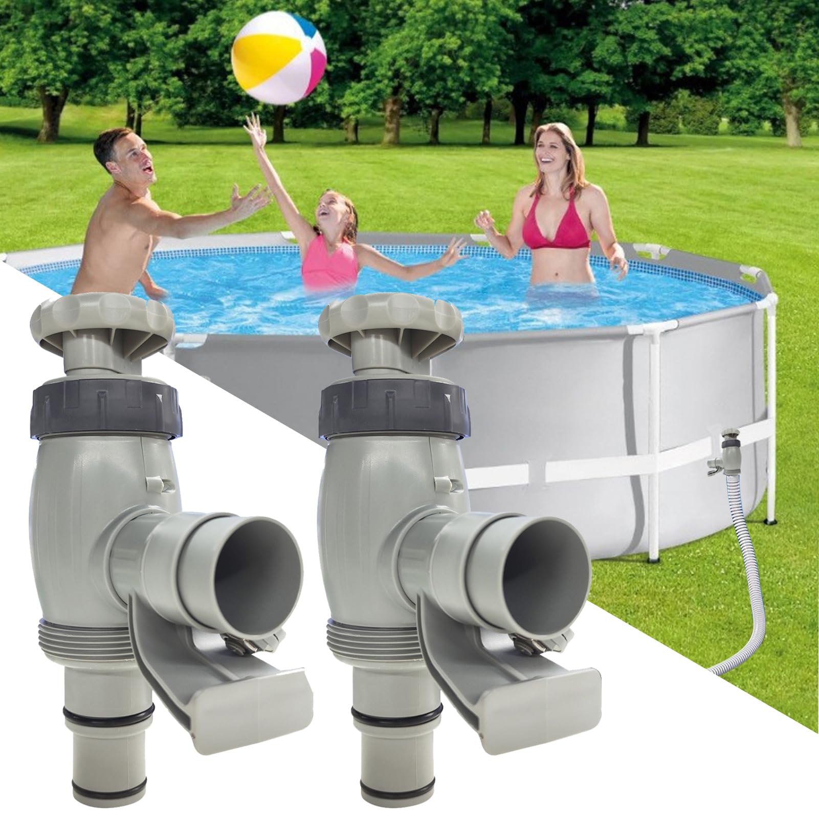 6 Tappi Invernali Per Piscina - Misure 32, 38 E 51 Mm - Tappi In Gomma Con Bulloni In Acciaio Inox Per Tubi Di Scarico Intex E Accessori Piscina - 4