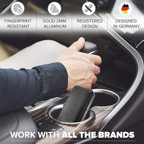 Miniatura 3 de VONETTI Elegante Faraday - Caja para llaves de coche, bolsa antirrobo de bloqueo de señal de coche, protector de llavero de entrada sin llave RFID y