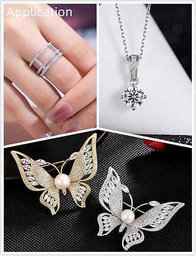 Miniatura 6 de 1000pcs 0.049 in blanco AAAAA redondo corte a máquina pequeña circonita cúbica suelta CZ piedra piedra sintética