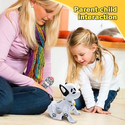 Vista 7 de Robot de control remoto para niños, robot interactivo que actúa como un perro real, robot de mascota sígueme, juguete inteligente de robótica
