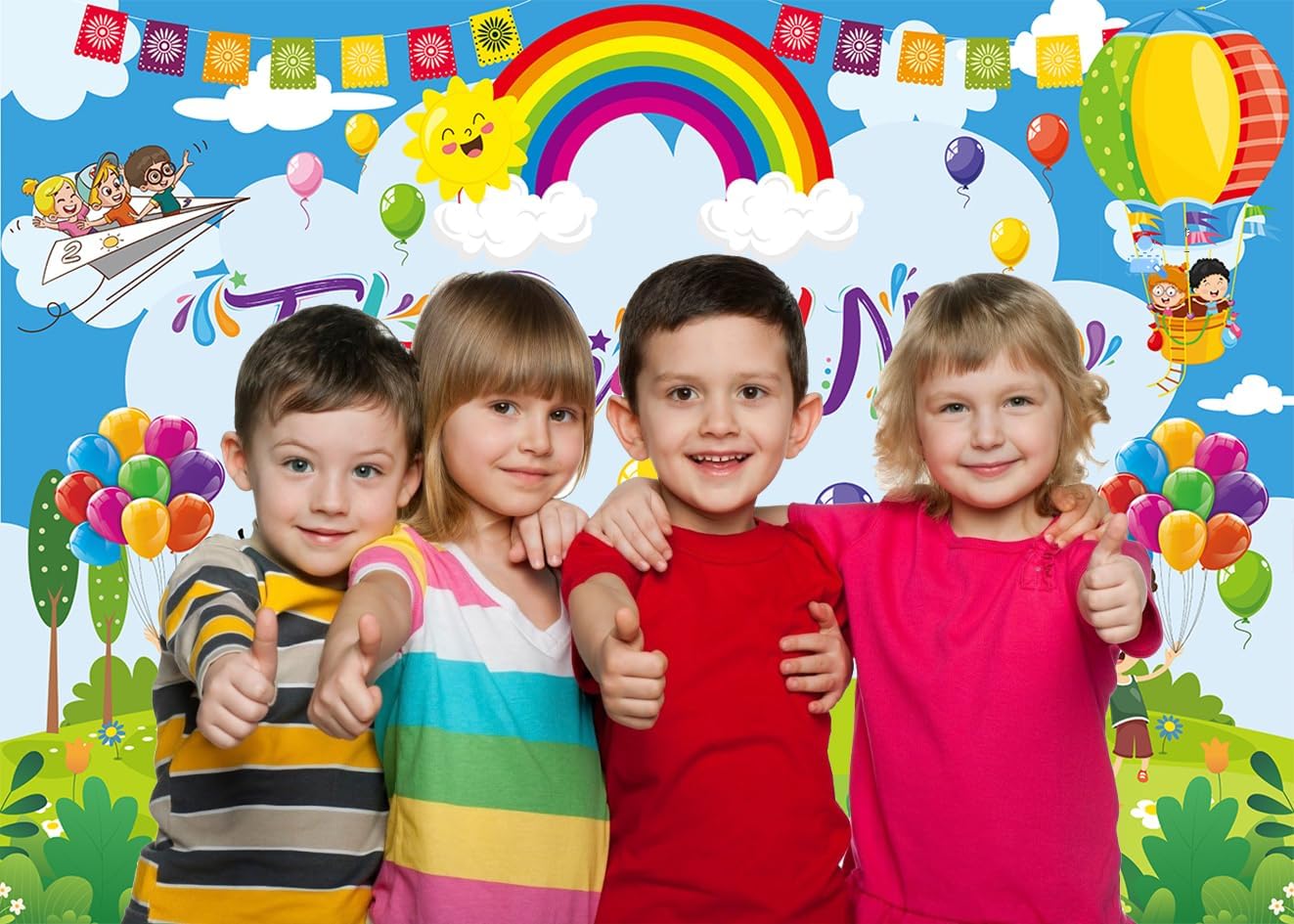 Feliz Dia Del Niño Backdrop Mexico Happy Children's Day Photography Background Colorful Mexican Fiesta Banner for Childrens Student School Classroom Party Decorations Supplies (94X70 inch (8x6FT))