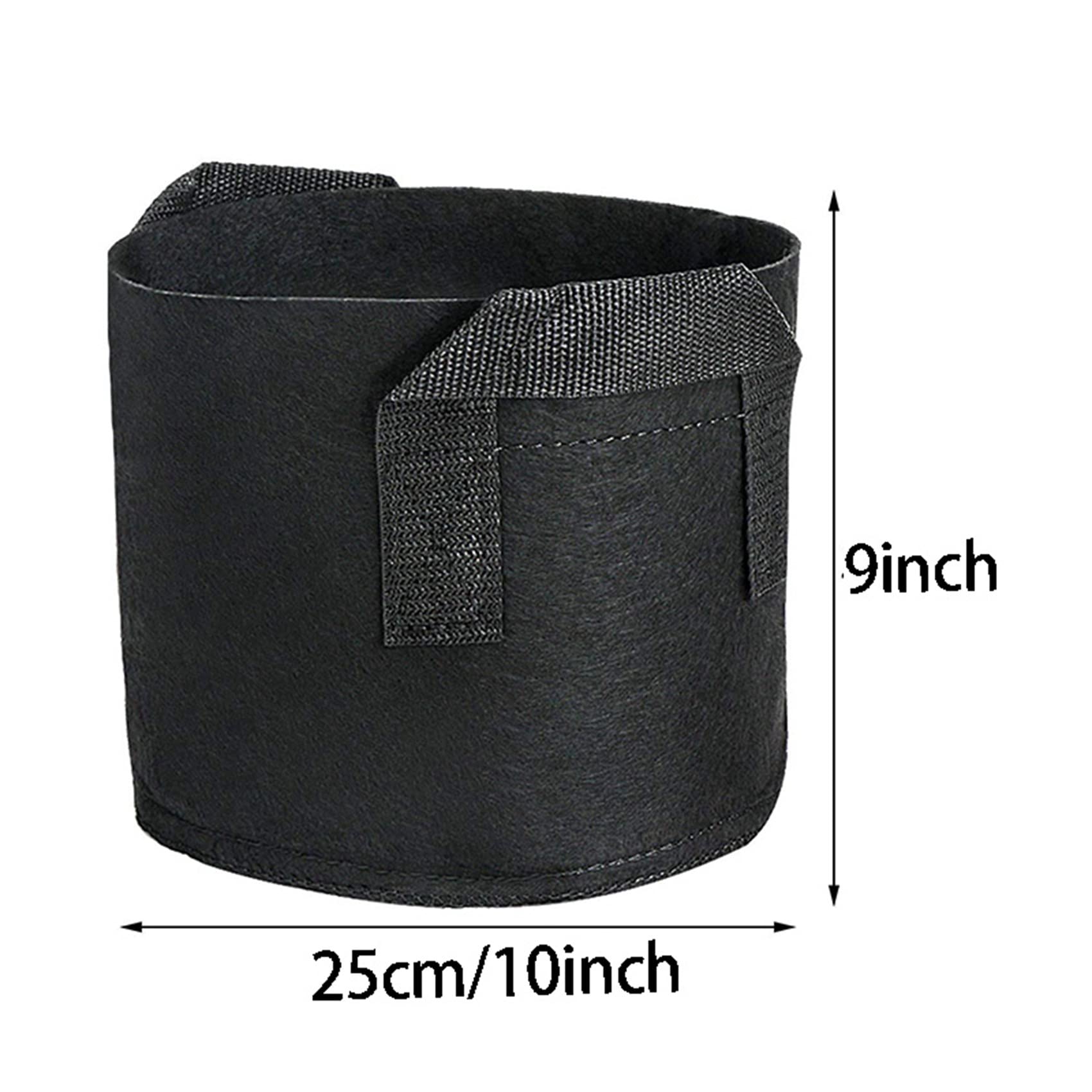 Lot de 20 sacs de culture en tissu avec poignées à sangle pour pommes de terre, fleurs de 10 l