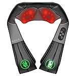 Nekteck Neck Back Massager with Heat, Cordless Shiatsu Shoulder Massager for Pain Relief Deep Tissue, Electric 3D Kneading Massage Pillow for Body Muscle, Gifts for Men Women Dad Mom