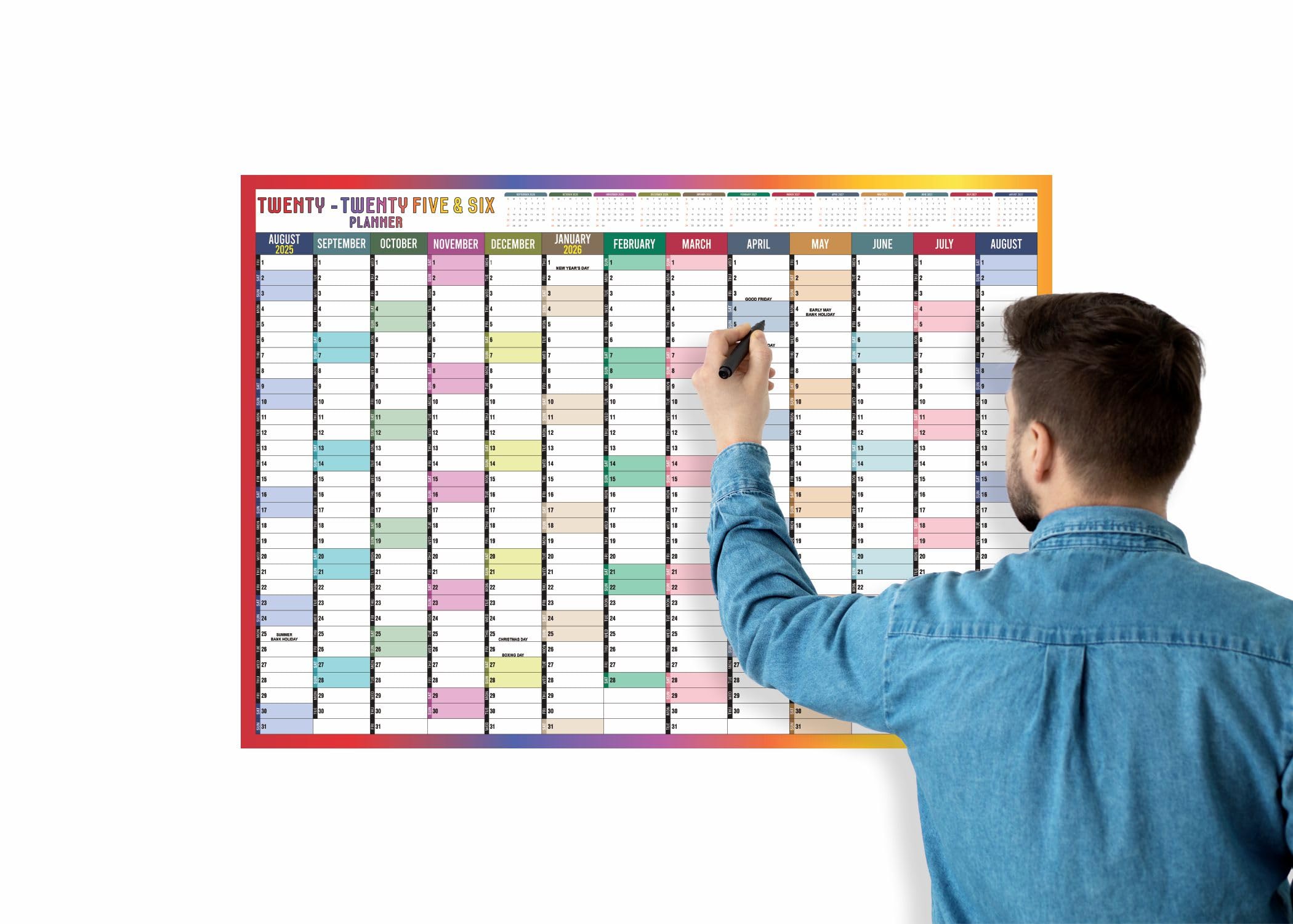 A1 Academic Wall Planner 2025–2026