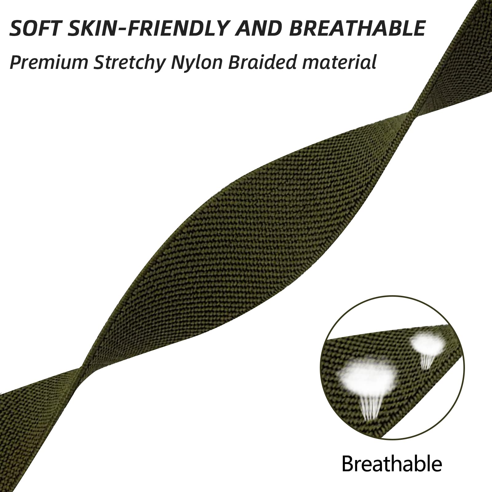 chinbersky 5 Pezzi Compatibile con Cinturino Apple Watch 38mm 40mm 41mm 42mm 44mm 45mm Uomo Donna,Regolabile Nylon Elastico Intrecciato Sport Cinturino di Ricambio Per iWatch Series 7/6/5/4/3/2/1/SE