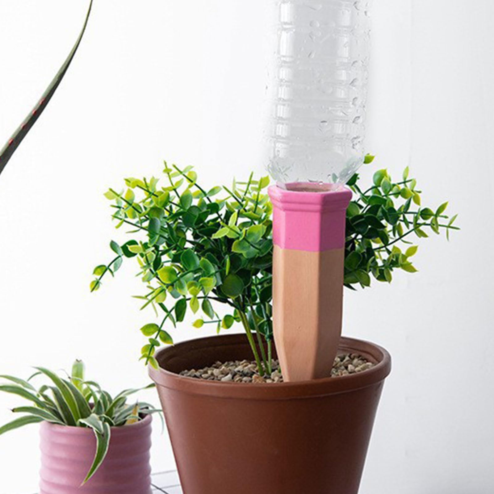 4 Punte Per Irrigazione Automatica SunshineFace In Terracotta – Forma Di Gufo E Rana, Per Piante Da Interno/Esterno, Ideali Per Vacanze