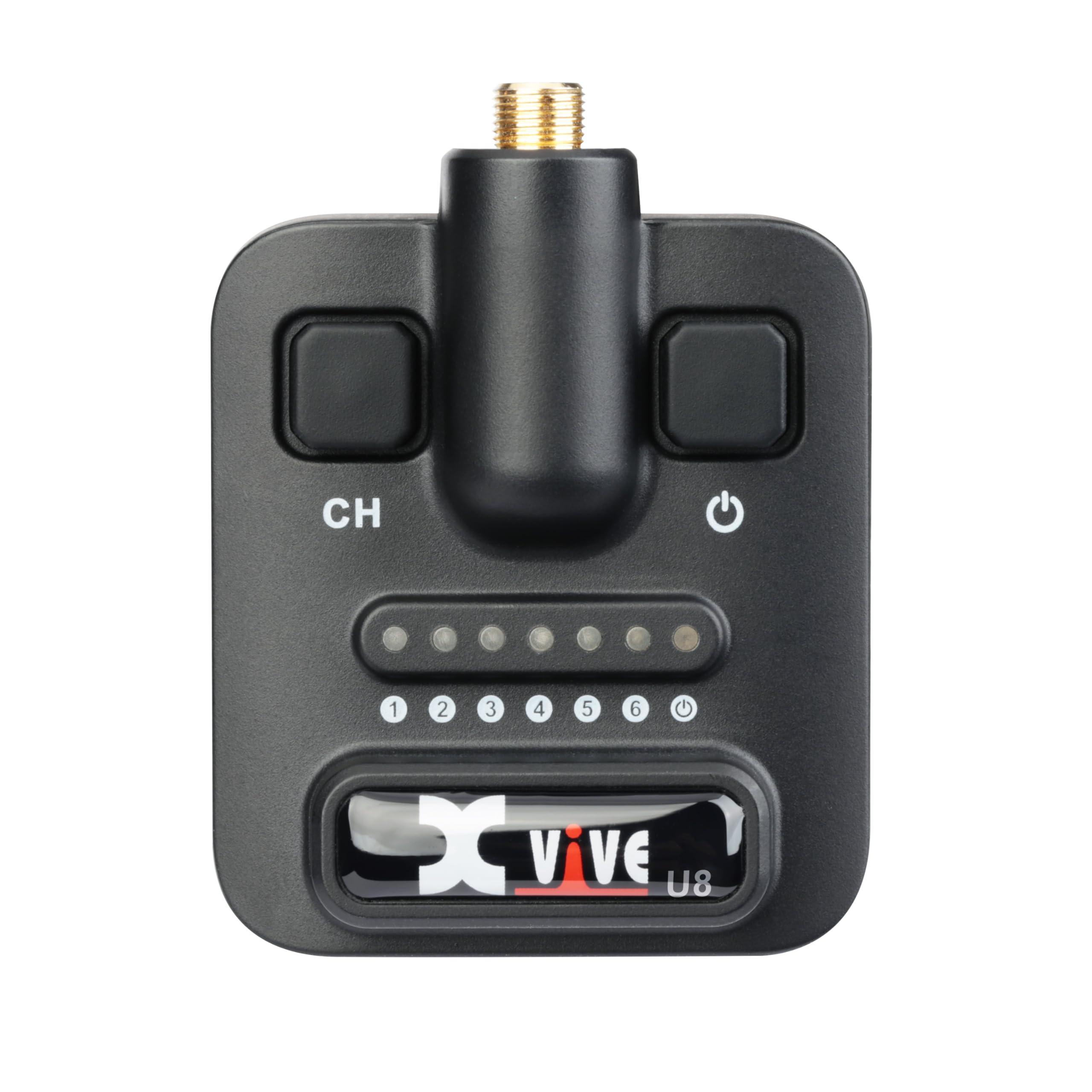 Xvive U8 Acoustic Guitar Wireless System with 2.4GHz Transmitter and Receiver, Black/White - Image 2