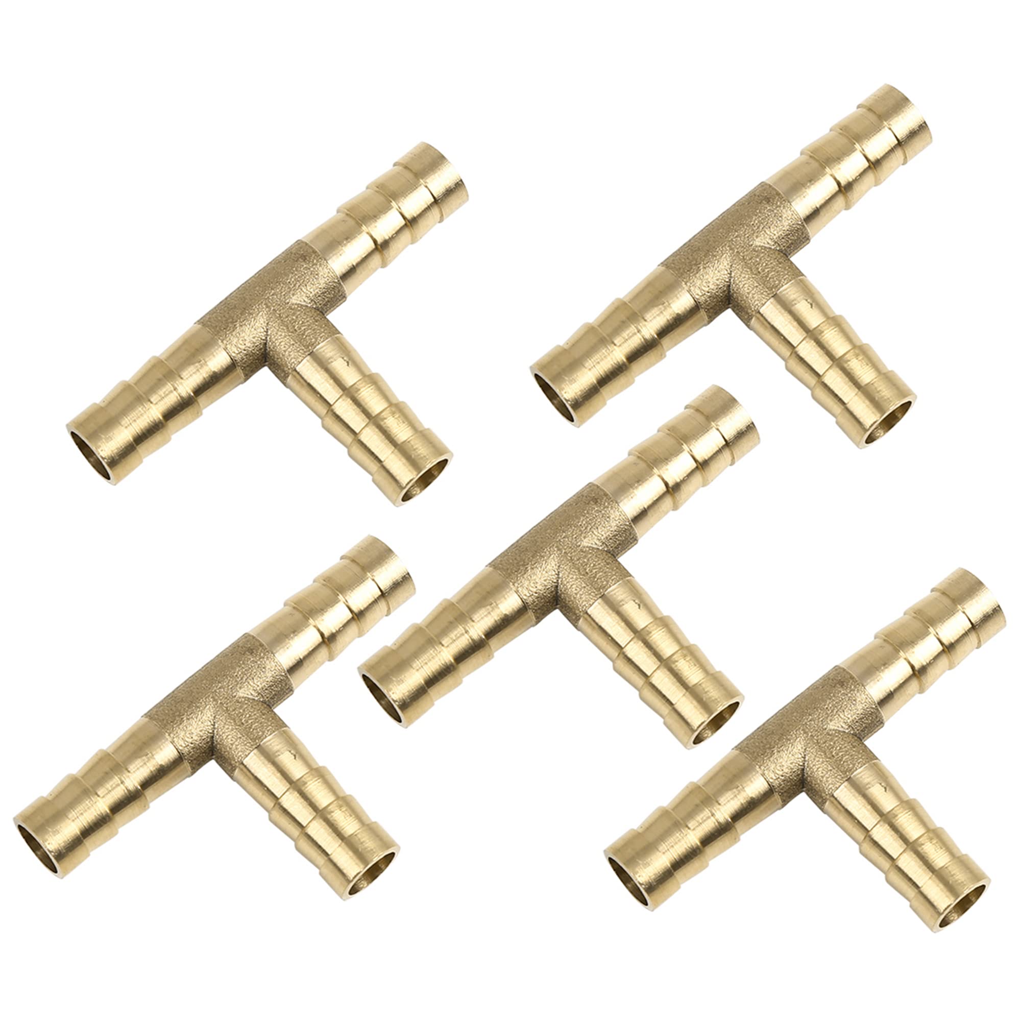 Kit Raccordo A T In Rame Da 8mm Per Tubi Aria/Acqua Con Morsetti - X AUTOHAUX