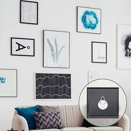 Miniatura 4 de Jetec 180 ganchos adhesivos invisibles para colgar fotos, sin clavos, soportes para placas de pared, ganchos adhesivos de plástico para fotos para