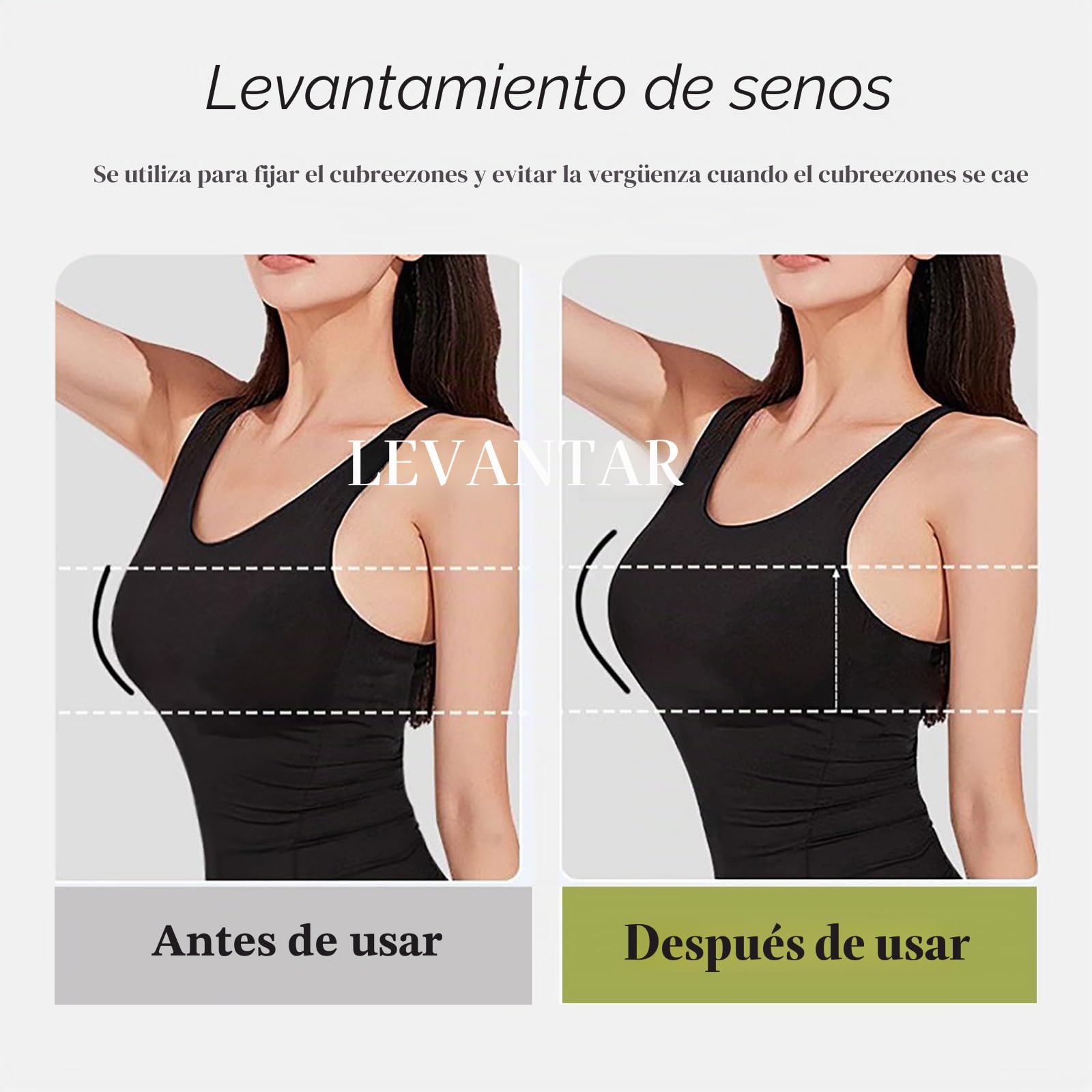 Pack de 4 cintas para pechos grandes, sujetador adhesivo sin tirantes, incluye 2 pares de cubiertas de silicona para pezones