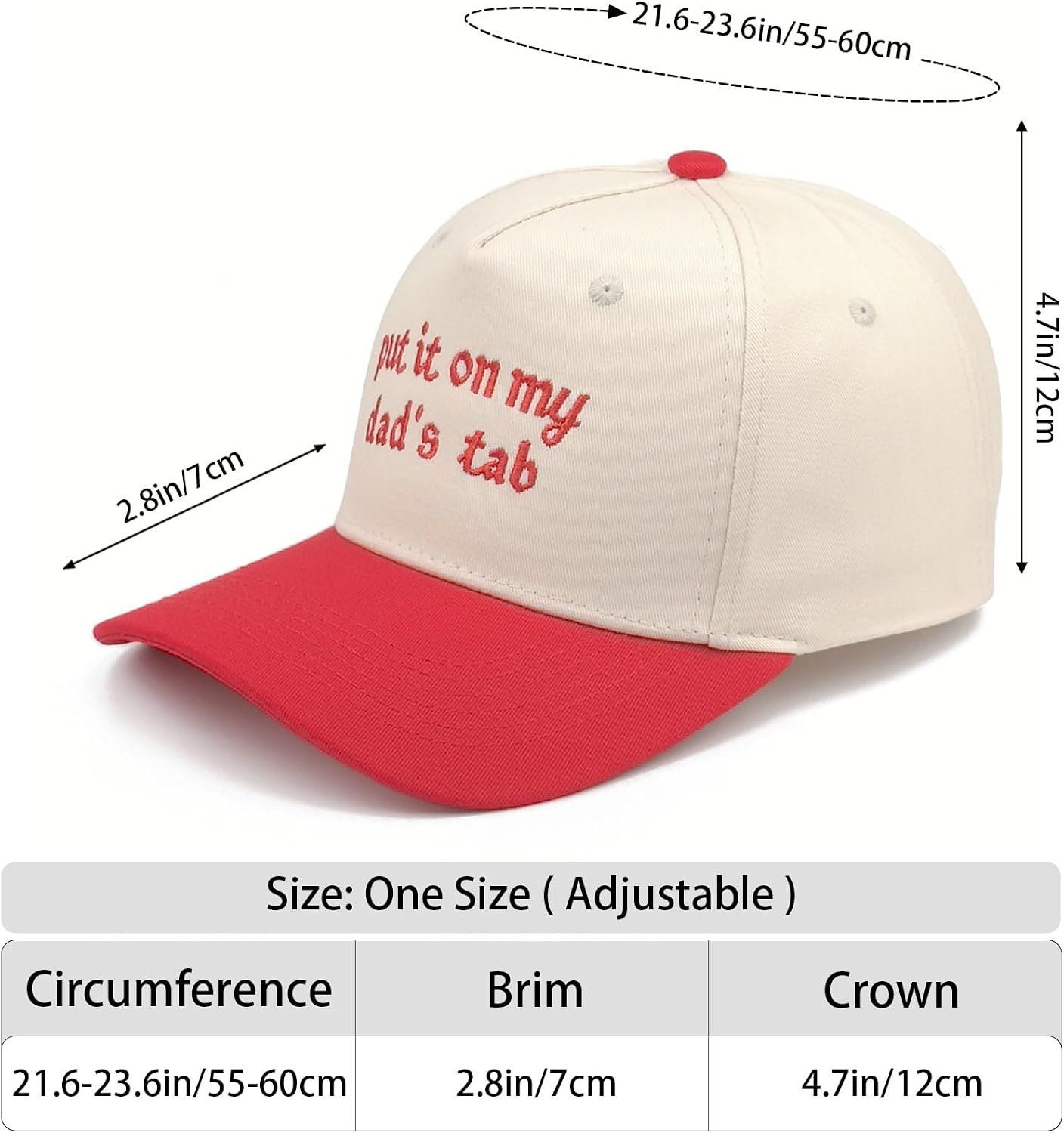 Embroidered Funny Baseball Cap for Men & Women – Trucker Hat, Adjustable Snapback, Cotton, Classic Style image 3