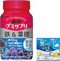 セノッピー グミサプリ 4袋　③ Amazon | UHA味覚糖 (ユーハ味覚糖) グミサプリ 鉄＆葉酸