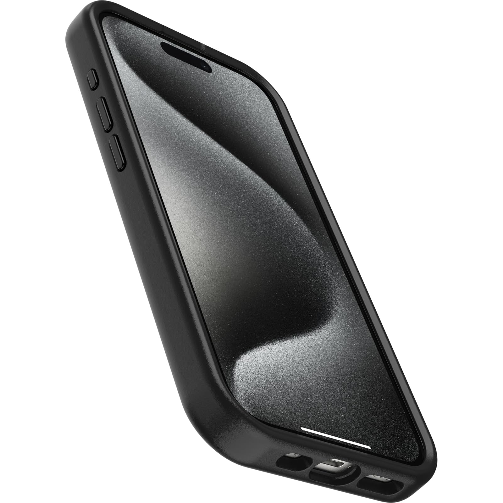 OtterBox Cover OtterGrip Symmetry per iPhone 15 Pro con MagSafe, resistente a shock e cadute, con grip integrato, testata 3x norme MIL-STD 810G, Nero