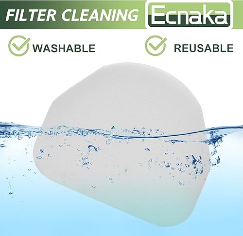 Miniatura 6 de Paquete de 3 filtros de espuma y fieltro de repuesto para Shark Navigator NV100, NV100C, NV100 26, NV105, NV105 26, NV106, UV300, NV450, NV480,