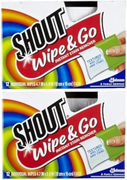 Shout Stain Remover Wipes 12 ct