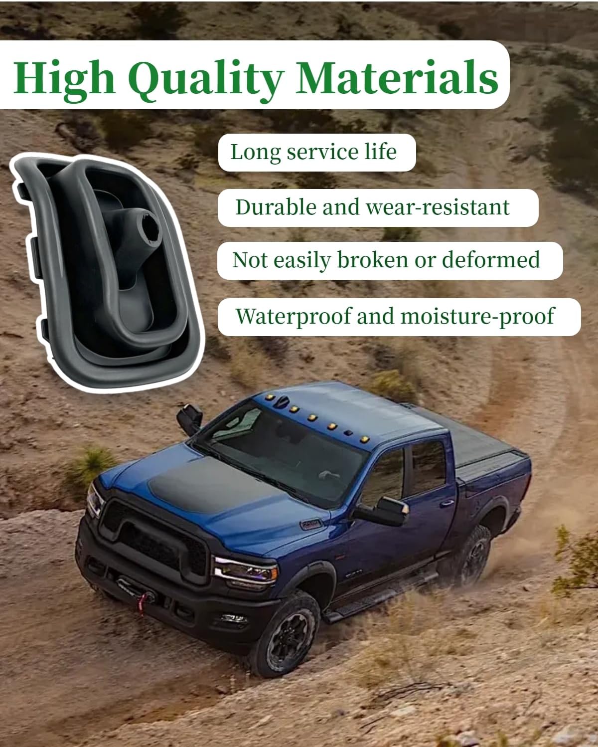68480815AA Gear Shift Lever Boot Fit for Dodge Ram 2500 3500 2019-2020 Engine 6.7L Diesel & Gas Gear Shift Boot Cover