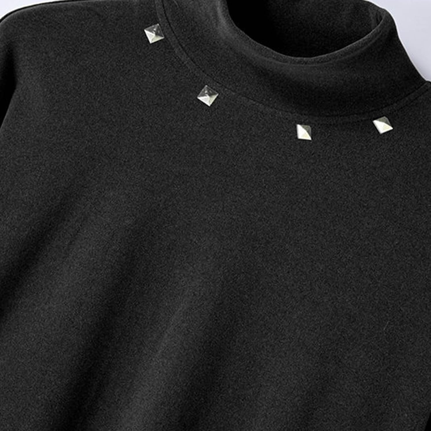Men's Mock Turtleneck Sweaters Long Sleeve Casual Knit Shirts Half Neck Thermal Lightweight Pullover Sweater Basic Tops