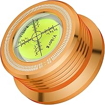 Tertullus 3 in 1 Record Weight 280g for 60Hz Record Player with Aluminum Adjustment Bubble Level for LP Vinyl Player (60Hz, Gold)