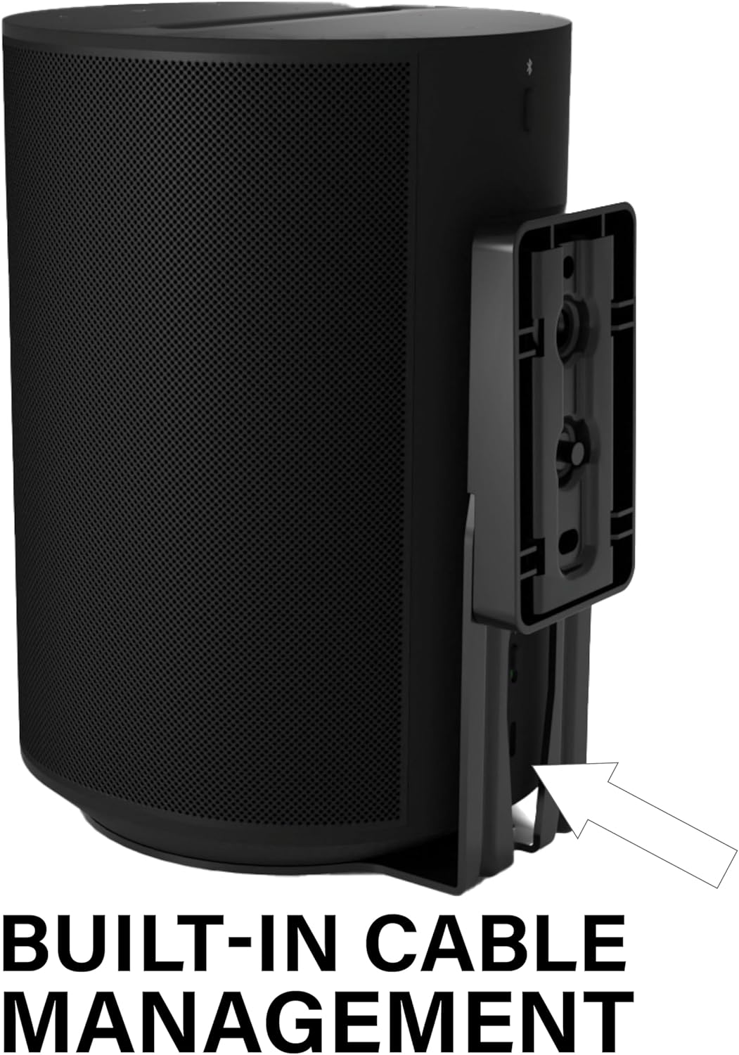 Sanus Fixed Speaker Wall Mount for Sonos Era 100™ - Low Profile Speaker Mount with Easy 3-Step Install & Included Hardware - Single, Black
