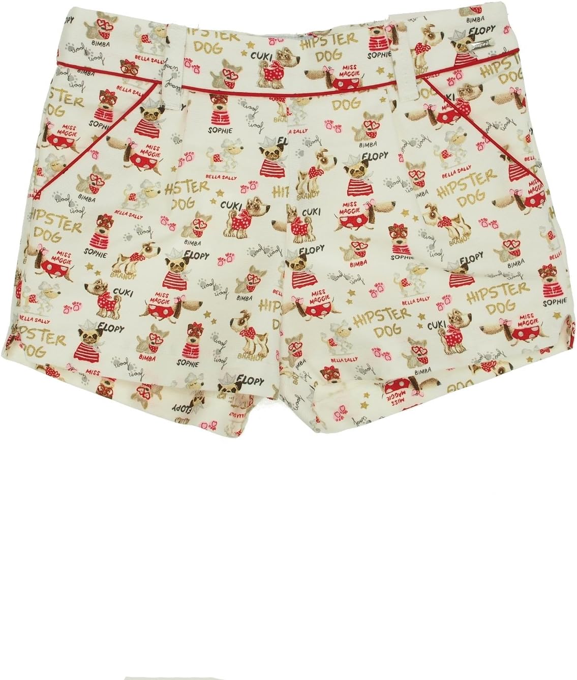 Mayoral Printed Shorts for Girls Red