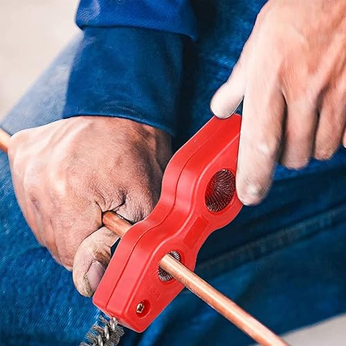 Miniatura 5 de SWZHAI Limpiador de tuberías de cobre 4 en 1, cepillo de limpieza de tuberías de cobre de 12 pulgada y 34 pulgadas, limpiador de cepillo de tubería