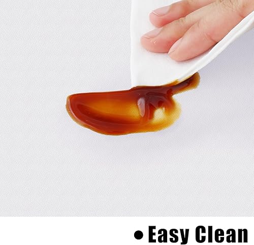 Miniatura 4 de homing Mantel rectangular de vinilo, impermeable y a prueba de derrames con respaldo de franela de plástico, cubierta de mesa fácil de limpiar para