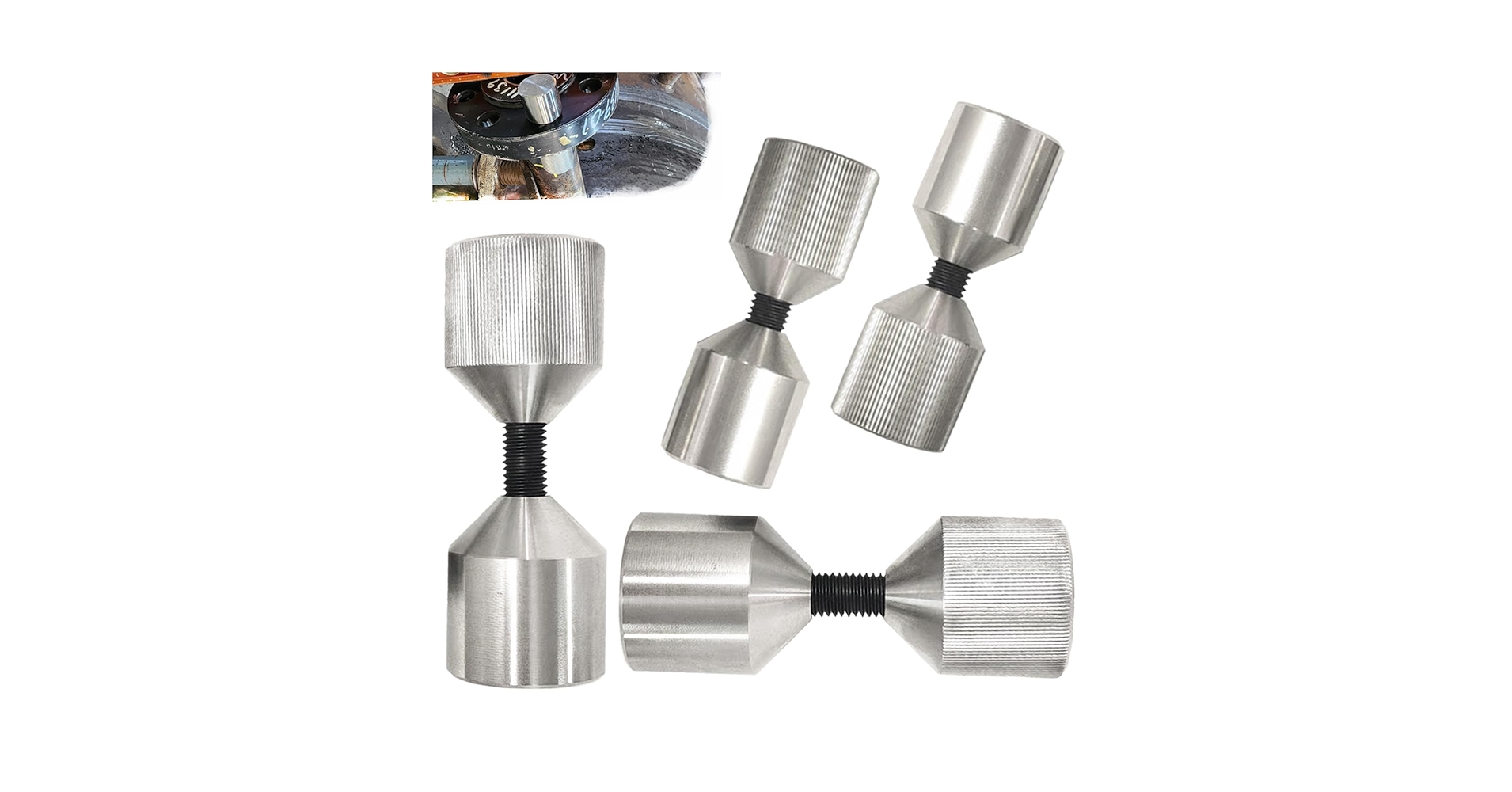 シングルヒンジ　 DualHinge Amazon.com: KIMISS 2 Pcs 1-1/8in Two Hole Aluminium Flange