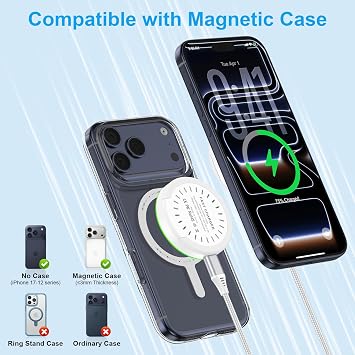 25W ワイヤレス充電器 Samsung Galaxy S26FE用 磁気高速充電パッド