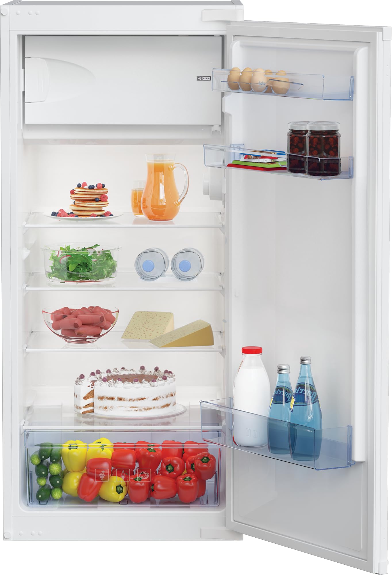 integrale refrigeratore con freezer 123 cm 175 l minfrost