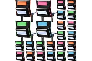 School Chair Covers with Pencil Case and Name Tag Slot (12 Pack)