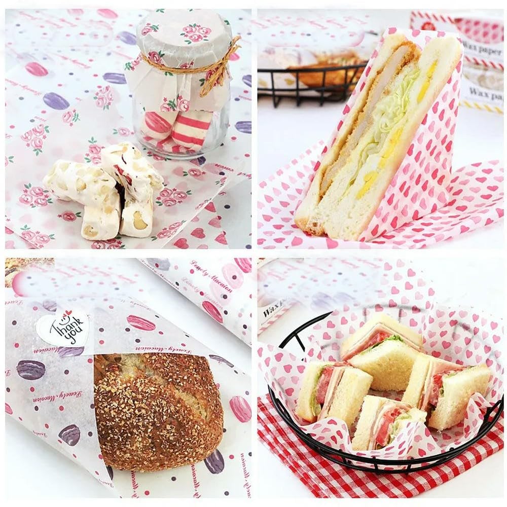 NYSDM 50 szt./partia papier woskowy papier spożywczy papier smarowy opakowania żywności owijanie chleba kanapki burger frytki papier olejowy narzędzia do pieczenia