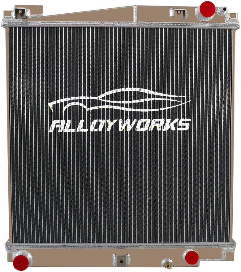 ALLOYWORKS 2 Row Core Aluminum Radiator For 2003-2005 Lincoln Aviator V8 4.6L