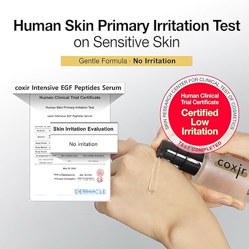 Miniatura 4 de coxir SUERO INTENSIVO DE PÉPTIDOS EGF l EGF (Factor de Crecimiento epidérmico) Suero peptídico para la cara Fórmula coreana para piel firme,