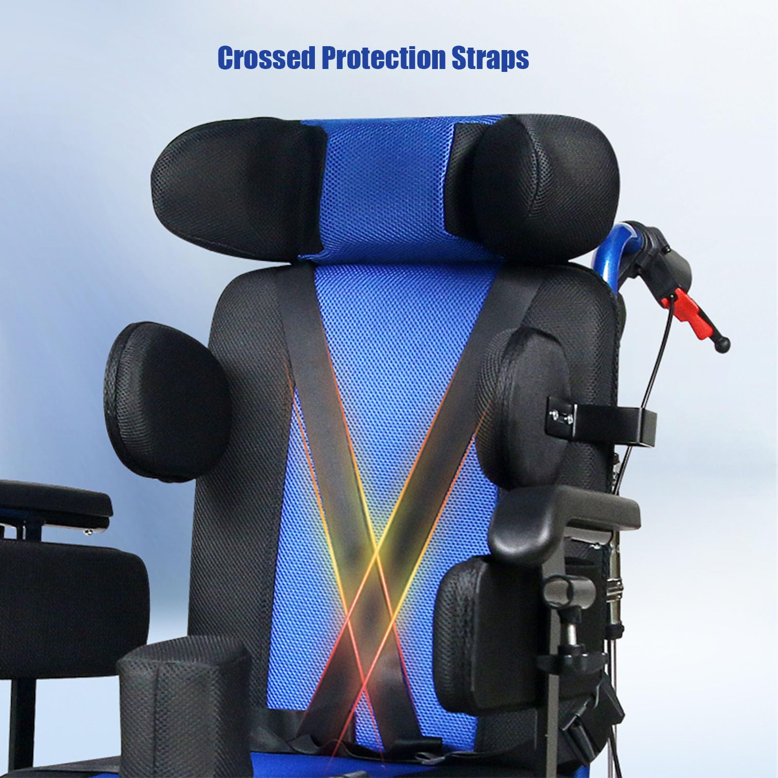 Silla de Ruedas Manual Ligera autopropulsada con Frenos, Silla de Ruedas Deportiva para niños Silla de Ruedas Manual, con Respaldo Alto y reposapiés abatible