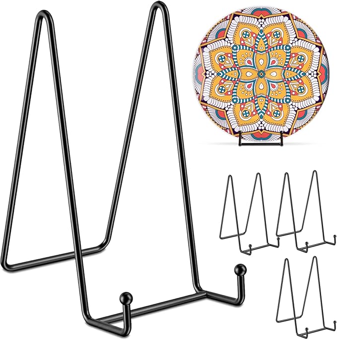 SEEBRIDER 8 Inch Plate Stands for Display, Large Plate