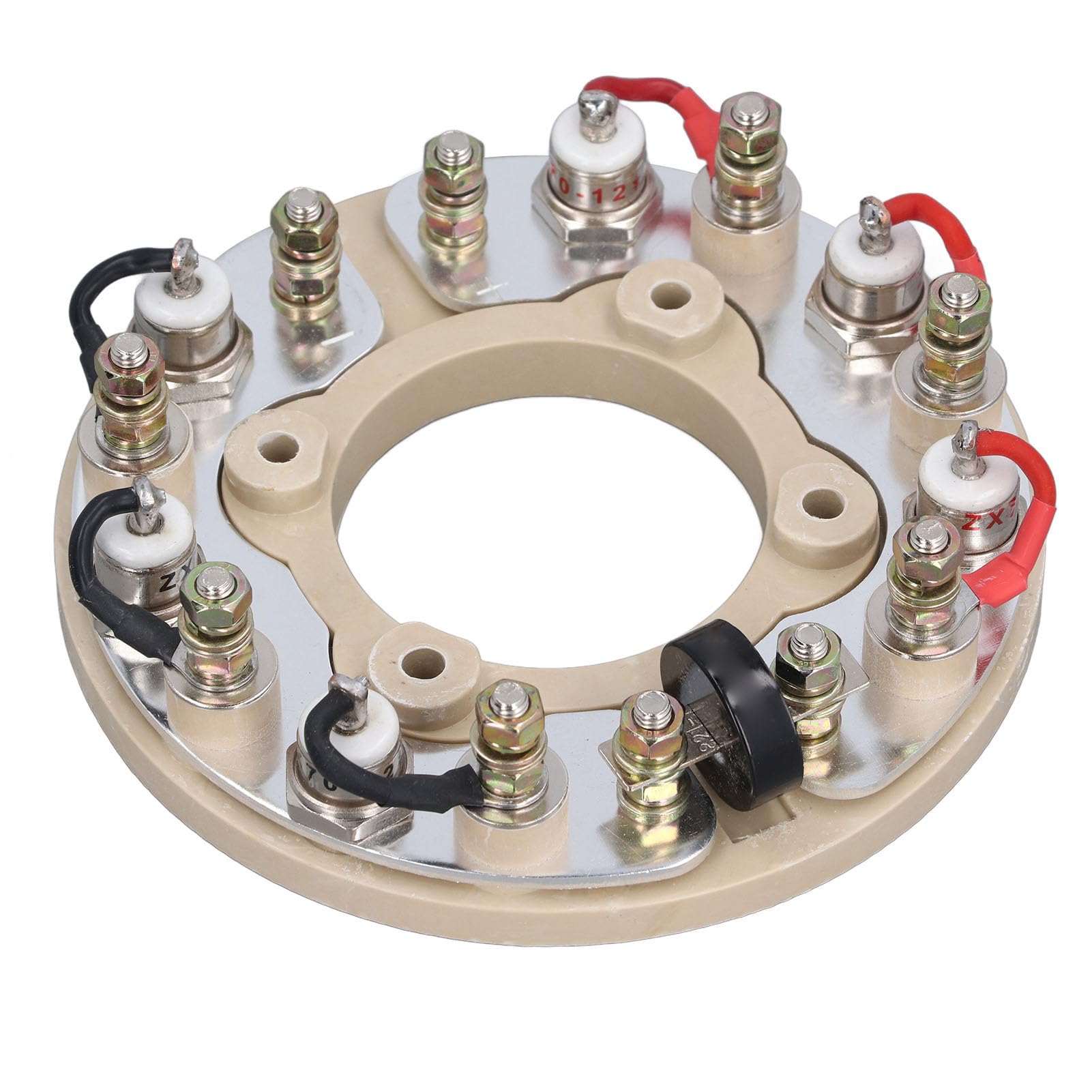 FTVOGUE Ruota Raddrizzatore Ponte Ad Anello Raddrizzatore in Ottone per Componenti Elettronici del Generatore Design Ad Circolare per la Riparazione, la Sostituzione e la Manutenzione del Generatore