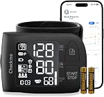 Checkme Machine de pression artérielle pour usage domestique, moniteur de pression sanguine Bluetooth, numérique LCD Affichage BP Moniteur avec diffusion vocale, Cuff de pression artérielle réglable 5,3-8.5 pouce, Compatible APP