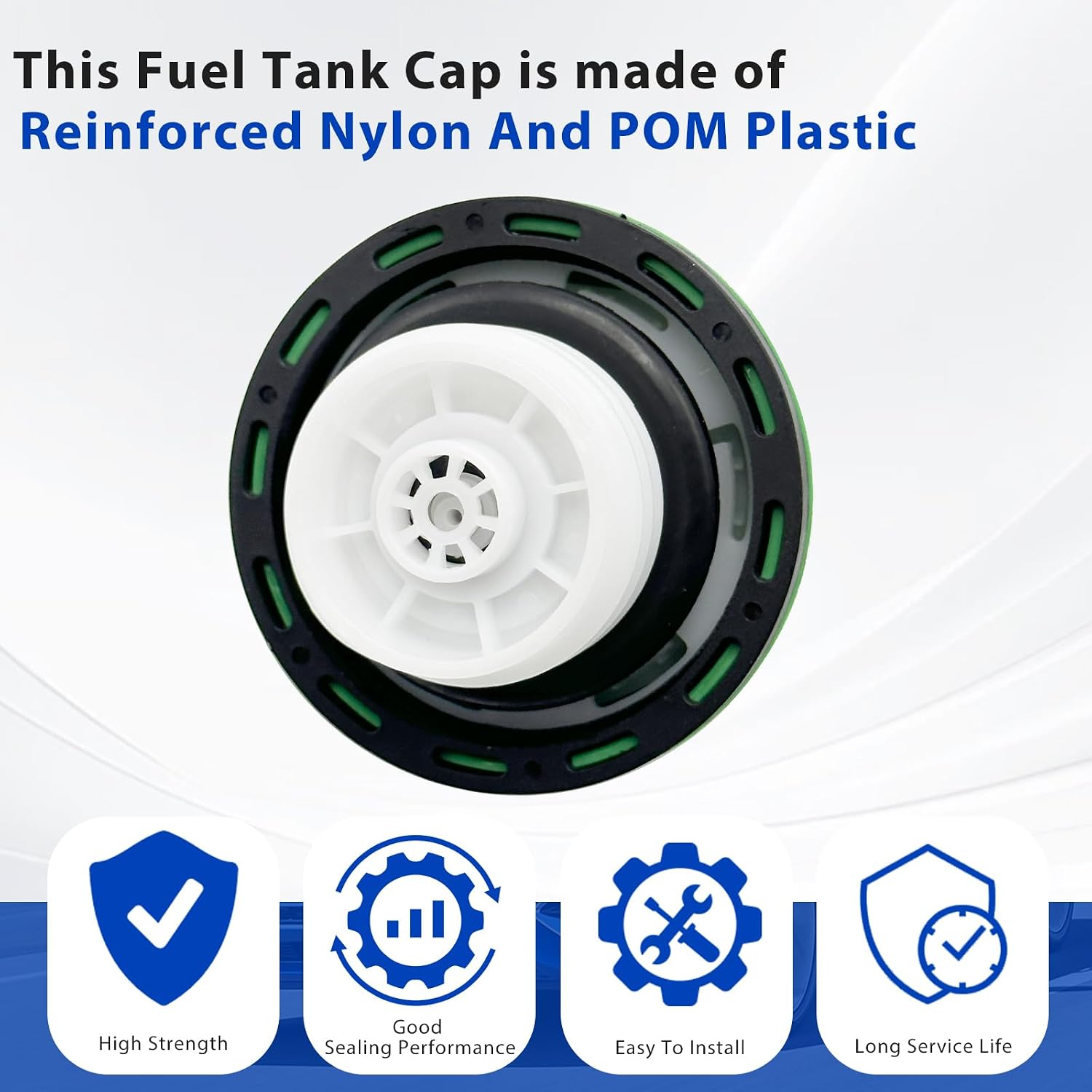 10591D Locking Diesel Fuel Tank Cap Fuel Cap Gas Cap Compatible with Chevy Silverado Express C3500 K3500 Dodge Ram 3500 W350 D350 Ford F-250 E-350 GMC Sierra Savana 9MGC791 MGC791 10591
